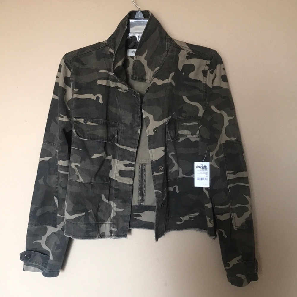 Camo cropped jacket